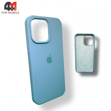 Чехол Iphone 14 Silicone Case, 61 серо-зеленого цвета