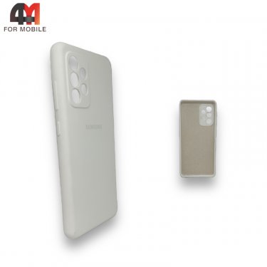 Чехол для Samsung A52/A52S силикон, Silicone Case белый