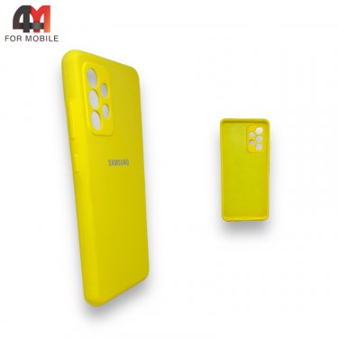 Чехол для Samsung A52/A52S силикон, Silicone Case , желтый