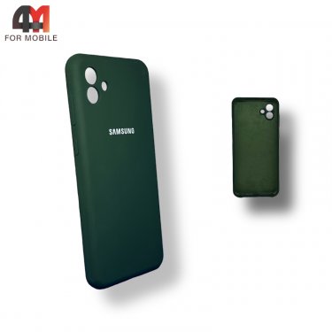 Чехол для Samsung A04 Silicone Case, темно-зеленого цвета