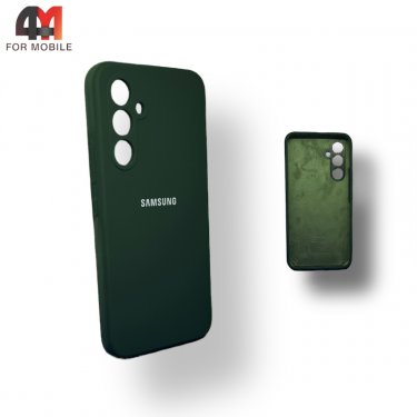 Чехол для Samsung A54 5G Silicone Case, темно-зеленого цвета