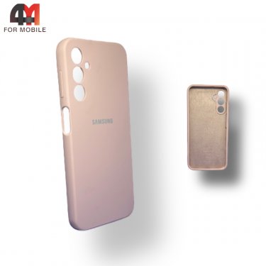 Чехол для Samsung A14 4G Silicone Case, пудрового цвета