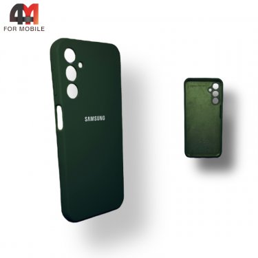 Чехол для Samsung A14 4G Silicone Case, темно-зеленого цвета