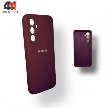 Чехол для Samsung A34 5G Silicone Case, цвета марсала