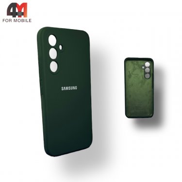 Чехол для Samsung A34 5G Silicone Case, темно-зеленого цвета