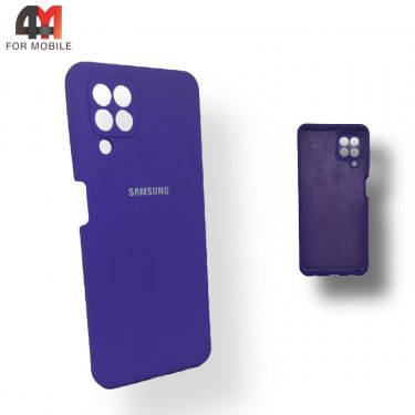Чехол для Samsung A22 4G/M22/M32 Silicone Case, фиолетового цвета