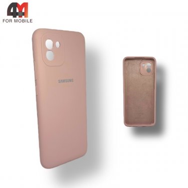 Чехол для Samsung A03 Silicone Case, пудрового цвета