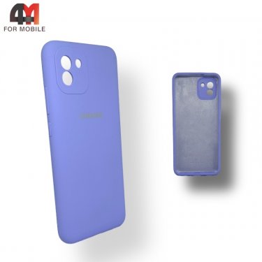 Чехол для Samsung A03  Silicone Case, лавандового цвета