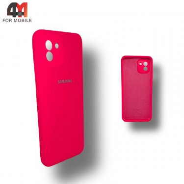 Чехол для Samsung A03 Silicone Case, ярко-розового цвета