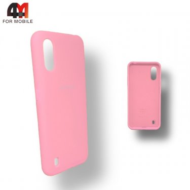 Чехол для Samsung A01/M01 Silicone Case, розового цвета