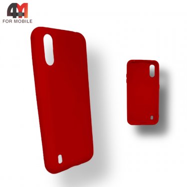 Чехол для Samsung A01/M01 Silicone Case, красного цвета