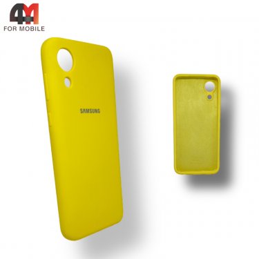 Чехол для Samsung A03 Core Silicone Case, желтого цвета