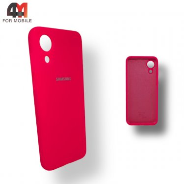 Чехол для Samsung A03 Core Silicone Case, ярко-розового цвета