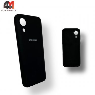 Чехол для Samsung A03 Core Silicone Case, черного цвета