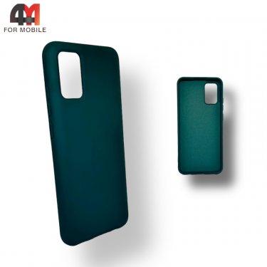 Чехол для Samsung A02s/M02s Silicone Case, темно-зеленого цвета