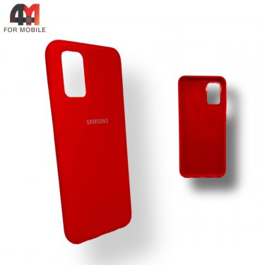 Чехол для Samsung A02s/M02s Silicone Case, красного цвета