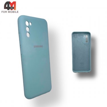 Чехол для Samsung A02s/M02s Silicone Case, небесного цвета
