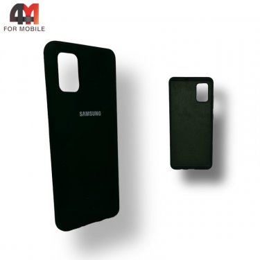 Чехол для Samsung A51 Silicone Case, черного цвета