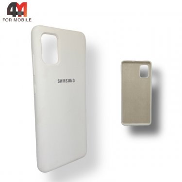 Чехол для Samsung A51 Silicone Case, белого цвета