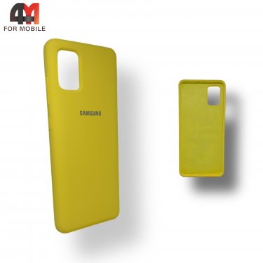 Чехол для Samsung A51 Silicone Case, желтого цвета