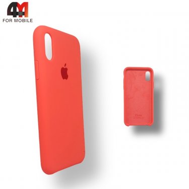 Чехол Iphone Xs Max Silicone Case, 29 кораллового цвета