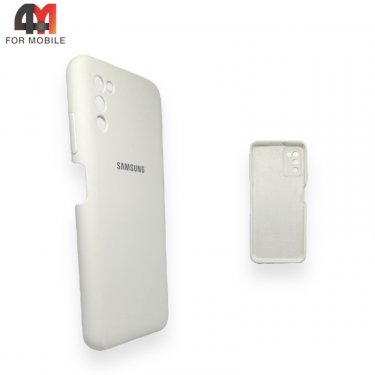 Чехол для Samsung A03s Silicone Case, белого цвета