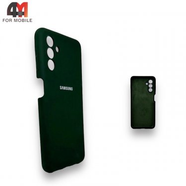 Чехол для Samsung A04s/A13 5G  Silicone Case, темно-зеленого цвета 