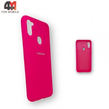 Чехол для Samsung A11/M11 Silicone Case, ярко-розового цвета