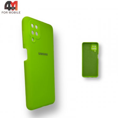 Чехол для Samsung A12/M12  Silicone Case, неонового цвета