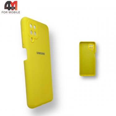 Чехол для Samsung A12/M12 Silicone Case, желтого цвета