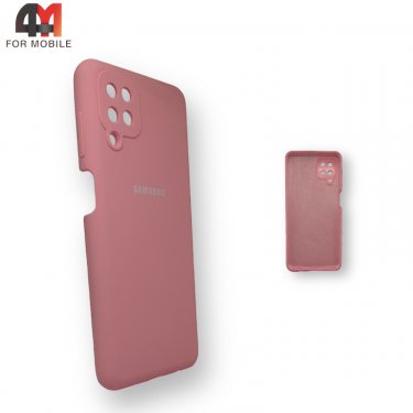 Чехол для Samsung A12/M12 Silicone Case, розового цвета