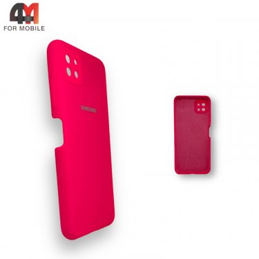 Чехол для Samsung A22 5G/A22S Silicone Case, ярко-розовый