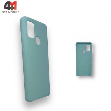Чехол для Samsung A21s Silicone Case, ментолового цвета
