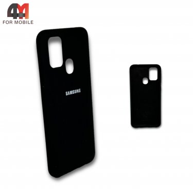 Чехол для Samsung A21s Silicone Case, черного цвета