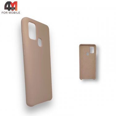 Чехол для Samsung A21s Silicone Case, бежевого цвета