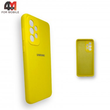 Чехол для Samsung A33 5G Silicone Case, желтого цвета
