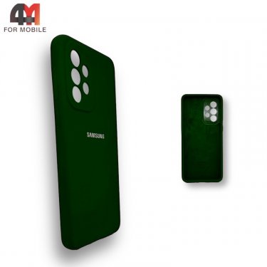 Чехол для Samsung A33 5G Silicone Case, темно-зеленого цвета