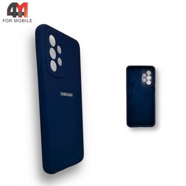 Чехол для Samsung A33 5G Silicone Case, темно-синего цвета