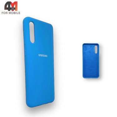 Чехол для Samsung A50/A30s/A50s Silicone Case, голубого цвета