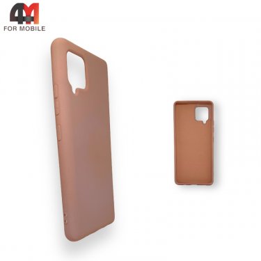 Чехол для Samsung A42 Silicone Case, пудрового цвета
