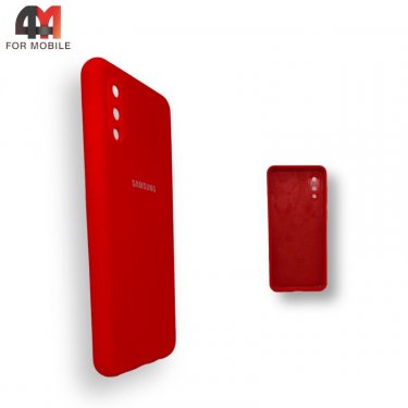 Чехол для Samsung A02/M02 Silicone Case, красного цвета