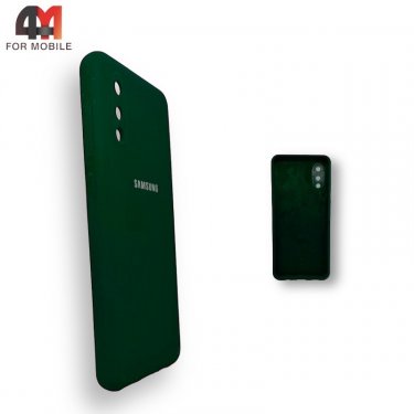 Чехол для Samsung A02/M02 Silicone Case, темно-зеленого цвета