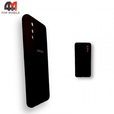 Чехол для Samsung A02/M02 Silicone Case, черного цвета