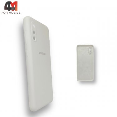 Чехол для Samsung A02/M02 Silicone Case, белого цвета