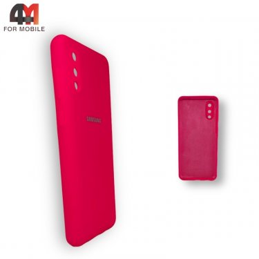 Чехол для Samsung A02/M02 Silicone Case, ярко-розового цвета