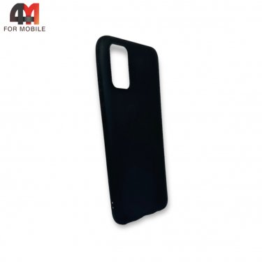 Чехол для Samsung A02s/M02s силиконовый, матовый, черного цвета