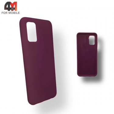 Чехол для Samsung A02s/M02s Silicone Case, цвет марсала