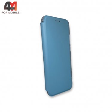 Чехол-книга для Samsung A03 Core с усиленными углами, голубого цвета