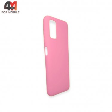 Чехол для Samsung A03s силиконовый, матовый, розового цвета, Redline