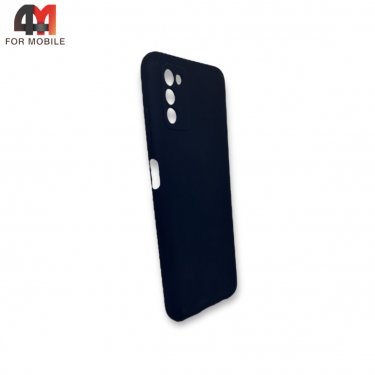 Чехол для Samsung A03s силиконовый, матовый, черного цвета, Redline